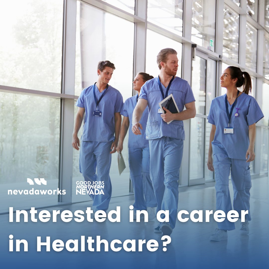 💙 The healthcare industry is calling for you! Whether you’re starting fresh or switching careers, our Good Jobs Northern Nevada (GJNN) program is here to support you every step of the way—with FREE help to launch your healthcare career.  [LINK] nevadaworks.com/gjnn/