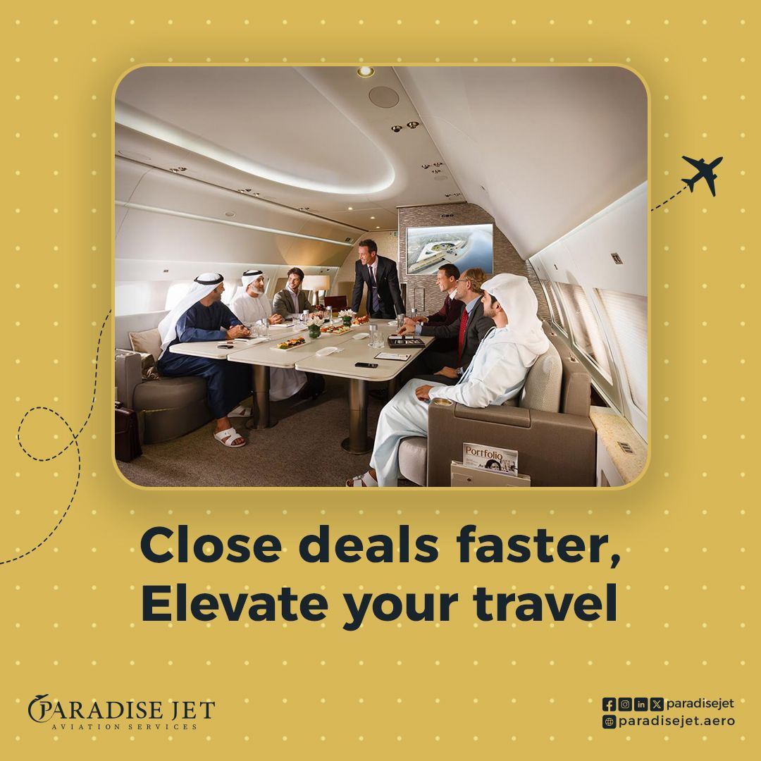 ParadiseJet's tweet photo. Next #big meeting. Skip the #airport hassle &amp; close #deals faster with #private_jets. Tell us your #destination &amp; we'll elevate your #travel experience.
#flightsupportservices #charter #Africa #MiddleEast #Europe #Asia https://t.co/MzMdmH0XcR