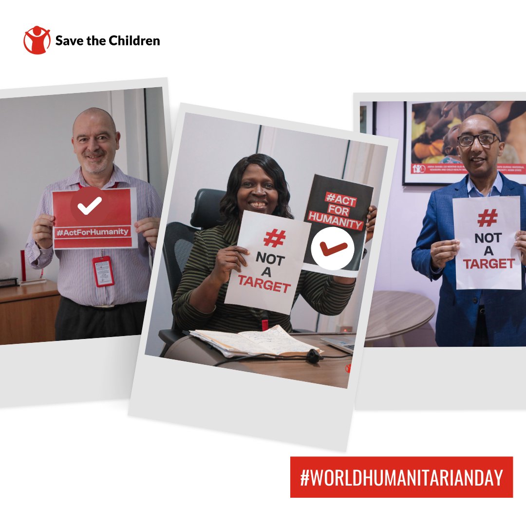 savechildrenNG's tweet image. In solidarity with colleagues around the globe, on this #HumanitarianDay, we call for a world where humanitarian workers can work safely and unhindered. We celebrate and salute every #HumanitarianWorker working to make a positive difference in people’s lives! 💛

#ActForHumanity