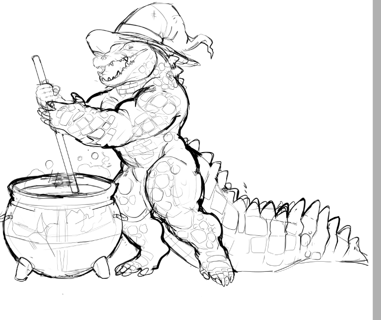 carvarior's tweet photo. wip of a halloween ych https://t.co/0T6IShOEbq
