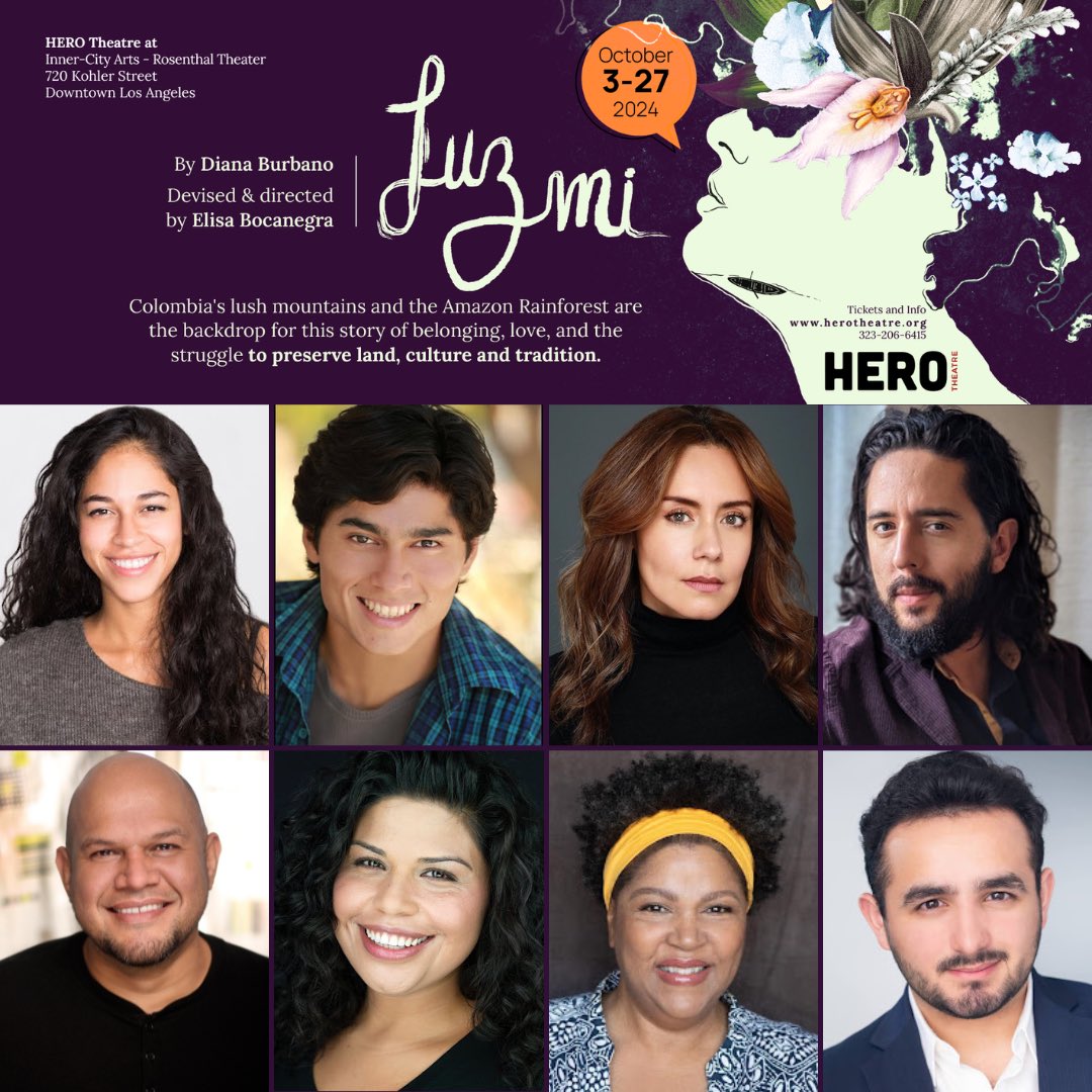 We are thrilled to announce the talented cast of Nuestro Planeta: COLOMBIA, Luzmi! 🥳

Don’t miss Luzmi, performing October 3rd - 27th. More info at herotheatre.org/this-fall-luzm…