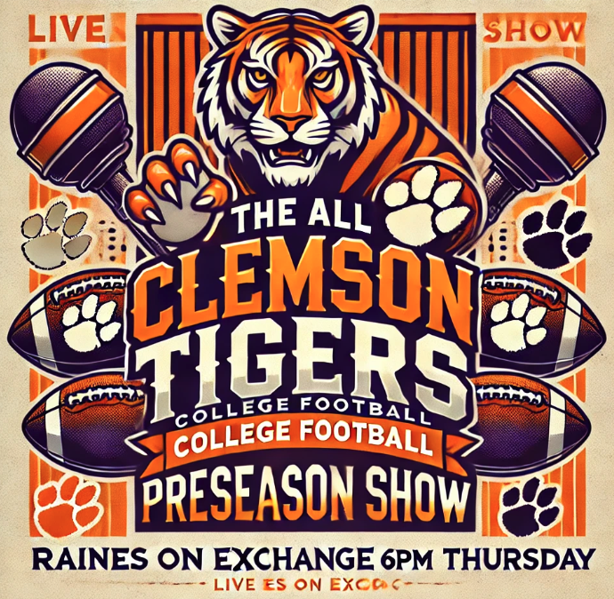 Don't miss out! Giveaways, prizes and lot of college football talk...Grand prize of an autographed Danny Ford and Homer Jordan replica Orange Bowl Ticket! 6 pm...Thursday night!