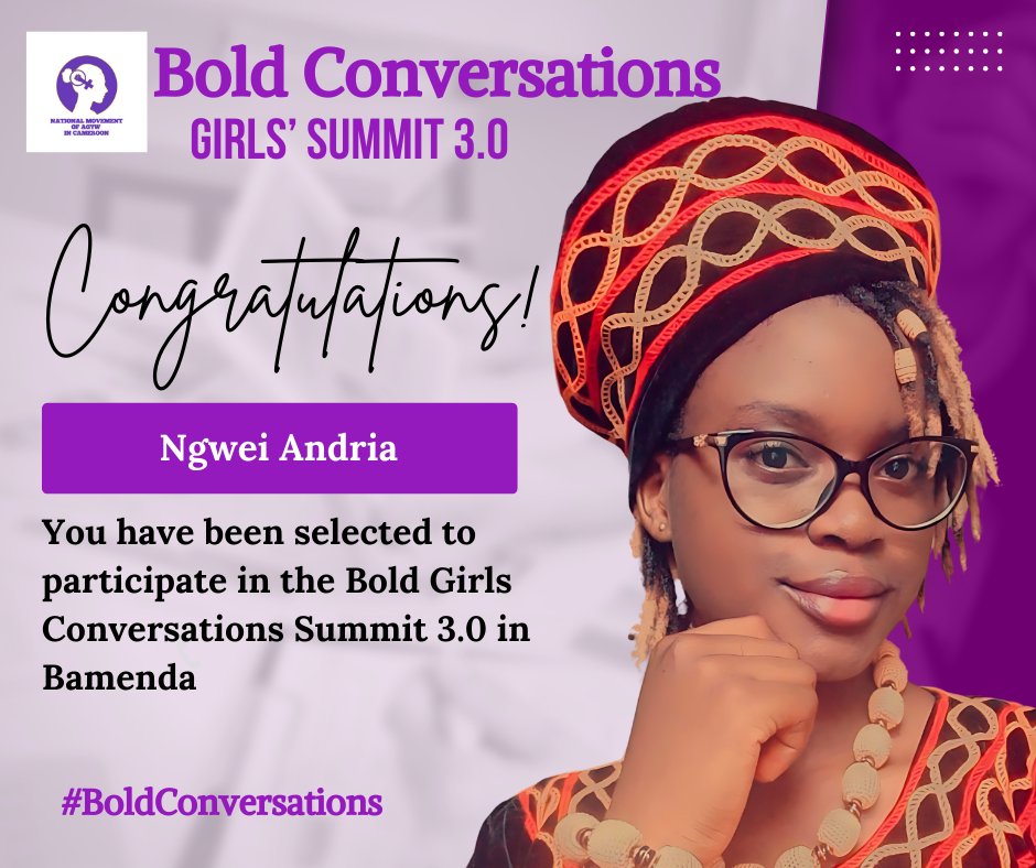 AGYW_Coalition's tweet photo. 👉🏽560 Applications received 
👉🏽50 hours+ of Rigorous Reviews 
👉🏽150 Selections
We are proud  to announce we have begun shortlisting the last set of Applicants retained for the Bold Conversations Girls' Summit in Bamenda. Keep an eye out for your Emails and Spam this week Ladies. https://t.co/vgZNQKZnUF