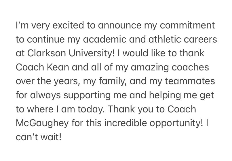 Emily Martin (@emilymartin1525) on Twitter photo Excited to announce my commitment to Clarkson University!
<a href="/CUsbKNIGHTS/">CU Softball</a> @CUSBcoachK <a href="/JoshKean12/">Coach Kean</a> <a href="/BHBLSOFTBALL_/">BHBLSoftball</a> Excited to announce my commitment to Clarkson University!
<a href="/CUsbKNIGHTS/">CU Softball</a> @CUSBcoachK <a href="/JoshKean12/">Coach Kean</a> <a href="/BHBLSOFTBALL_/">BHBLSoftball</a>