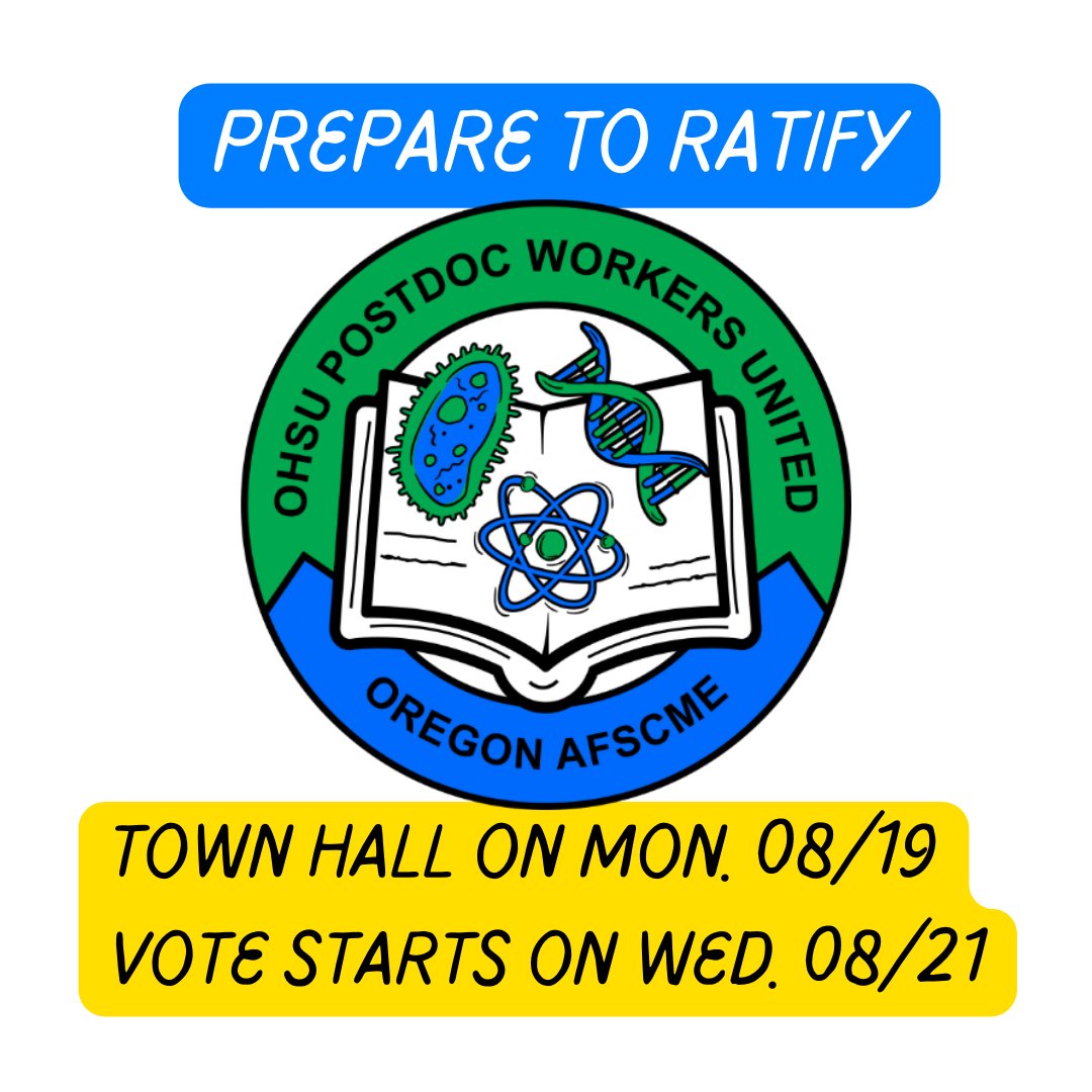 OHSU Postdoc Workers United tweet media