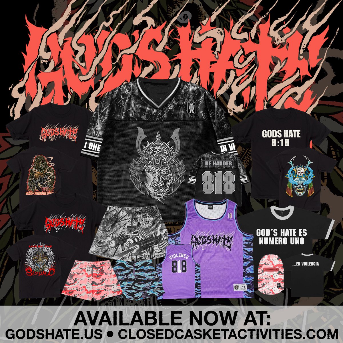 GodsHate818's tweet photo. GOD’S HATE 8/18 AND SOUND &amp; FURY 
MERCHANDISE AVAILABLE NOW.

https://t.co/32T9YimVoJ https://t.co/7bwdfxjZ9C