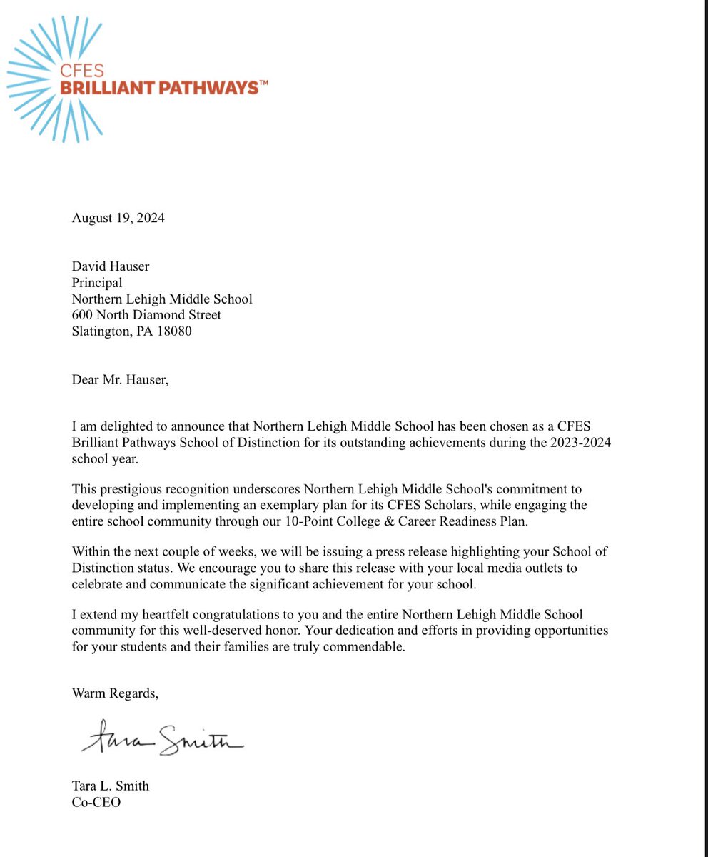 Principal Dave Hauser tweet media