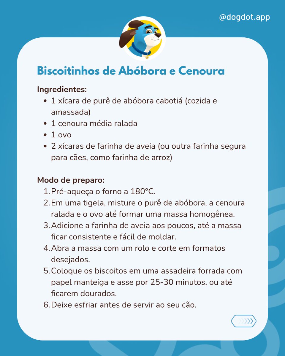 DogDot_app's tweet photo. Armazenamento: Geladeira por até 7 dias em recipiente hermético. Congelamento: Até 2 meses, bem embalado. Descongele naturalmente, sem micro-ondas. Sempre cheque o cheiro e a aparência antes de servir para garantir petiscos frescos e seguros. #dogdotapp #cachorro #adestramento https://t.co/Zz0dIZq76S