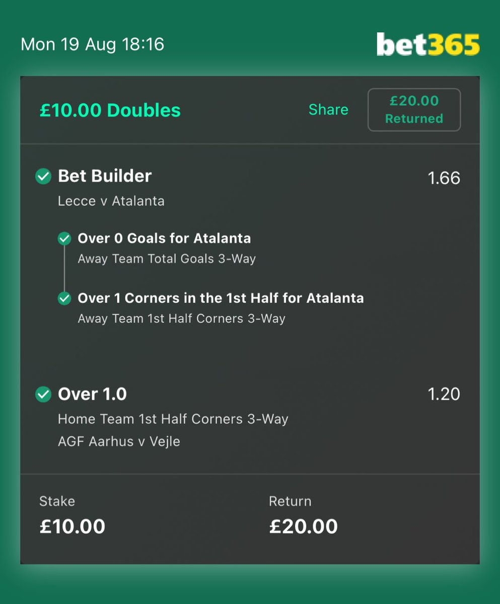 Bet 1 ✅