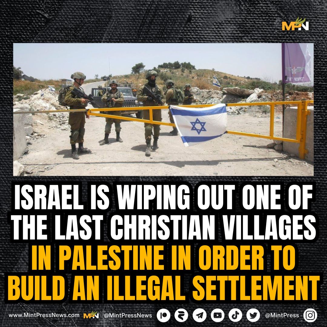 Israel is building an illegal settlement over a Christian village in Bethlehem

Jabal al-Makhrur in the town of Beit Jala near Bethlehem has been seized by the Israeli settler movement. Israel’s Finance Minister, Bezalel Smotrich, officially announced the construction of a