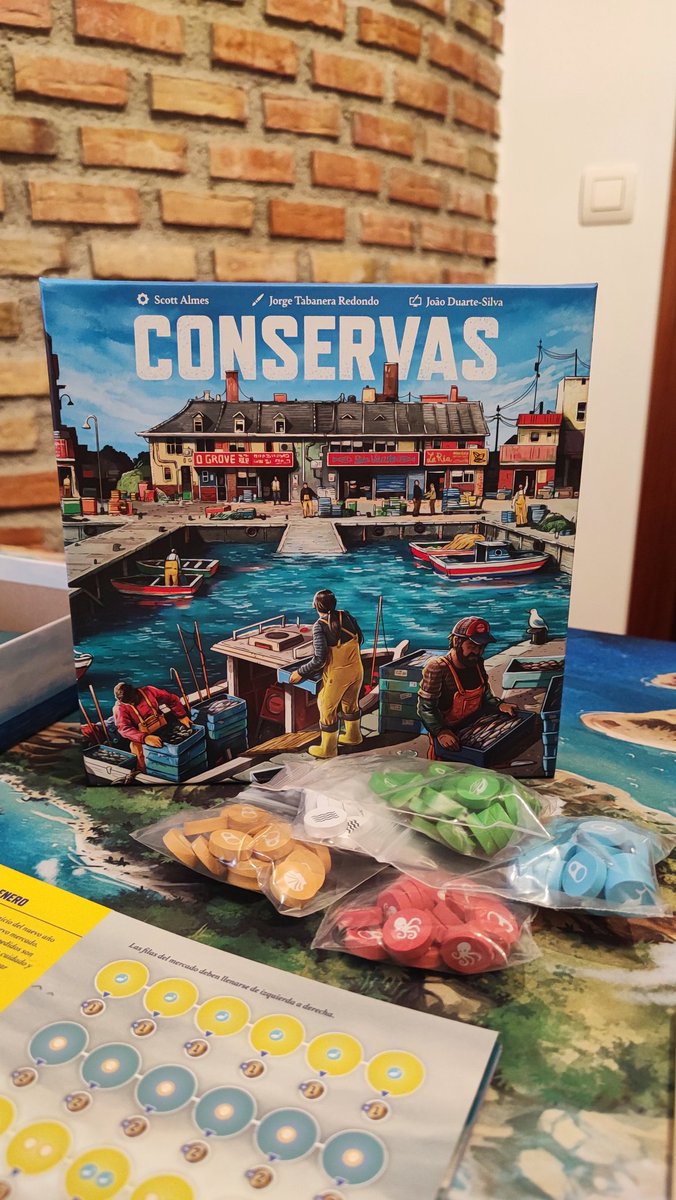 Perichip's tweet photo. Vamos a llenar los barcos de pescado y ganarnos la vida con las Conservas. A ver qué tal este solitario tan bonito de Scott Almes que nos trae @saltandpeppergames

Pesca sí, pero sostenible ehhh que hay que cuidar el mar.

#Conservas #boardgames #juegosdemesa #saltandpeppergames https://t.co/aytZZ8TJLH