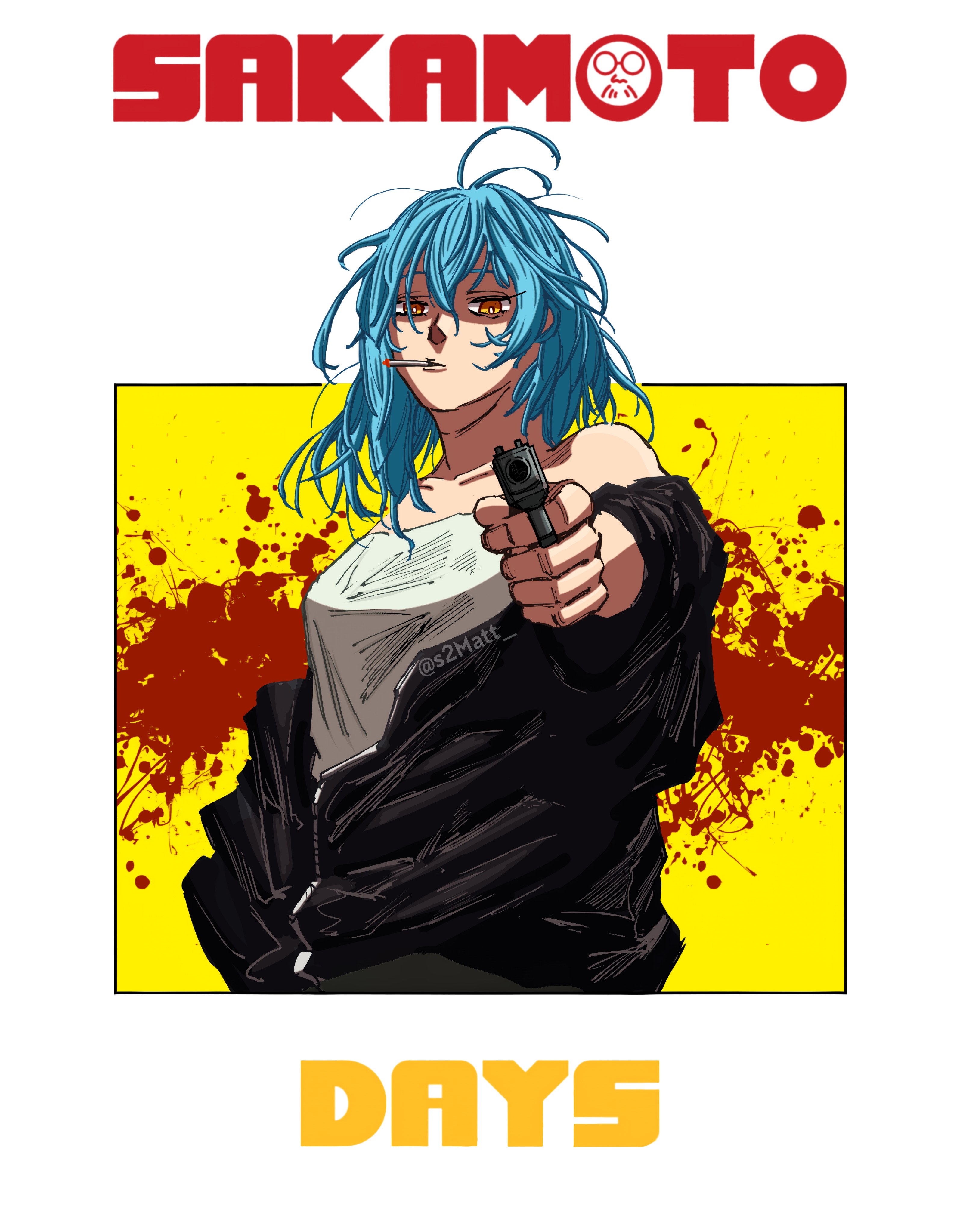 サカモトデイズ　スラー　有月憬　バースデイ　Tシャツ　ビッグシルエット SAKAMOTO DAYS サカモトデイズ スラー 有月憬 バースデイ Tシャツ