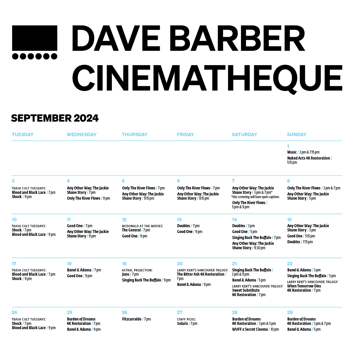 WFGCinematheque's tweet photo. Our September calendar is now here! Find tickets &amp; info at https://t.co/cRxBtAytuX https://t.co/NscuouZIU9
