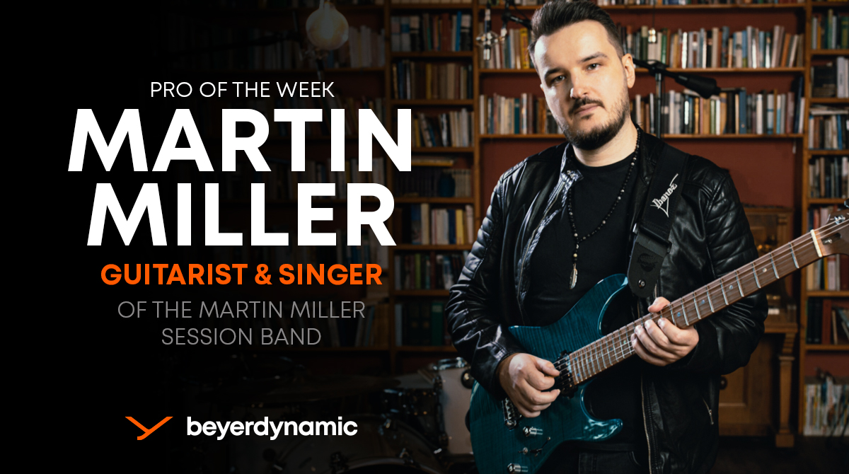 beyerdynamic's tweet image. Meet Martin Miller, todays #PROoftheweek: &quot;The M 88 is an absolute necessity for me on stage. The clarity of sound and isolation of bleed is second to none and makes playing with in-ears a real joy.&quot; 🎤🧡 #beyerdynamic