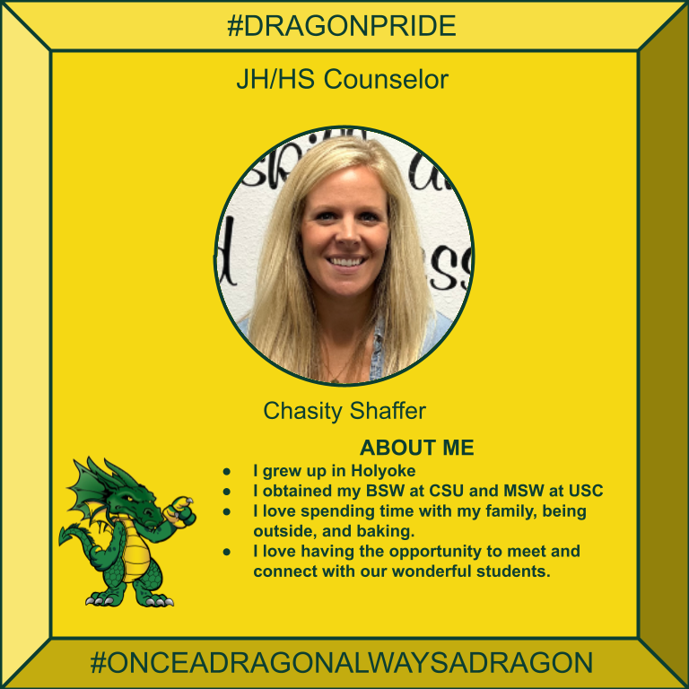 HolyokeRe1J's tweet image. We are #gettingtoknow our new staff members. This is Mrs. Chasity Shaffer, a JR/SR High School Counselor. Welcome!