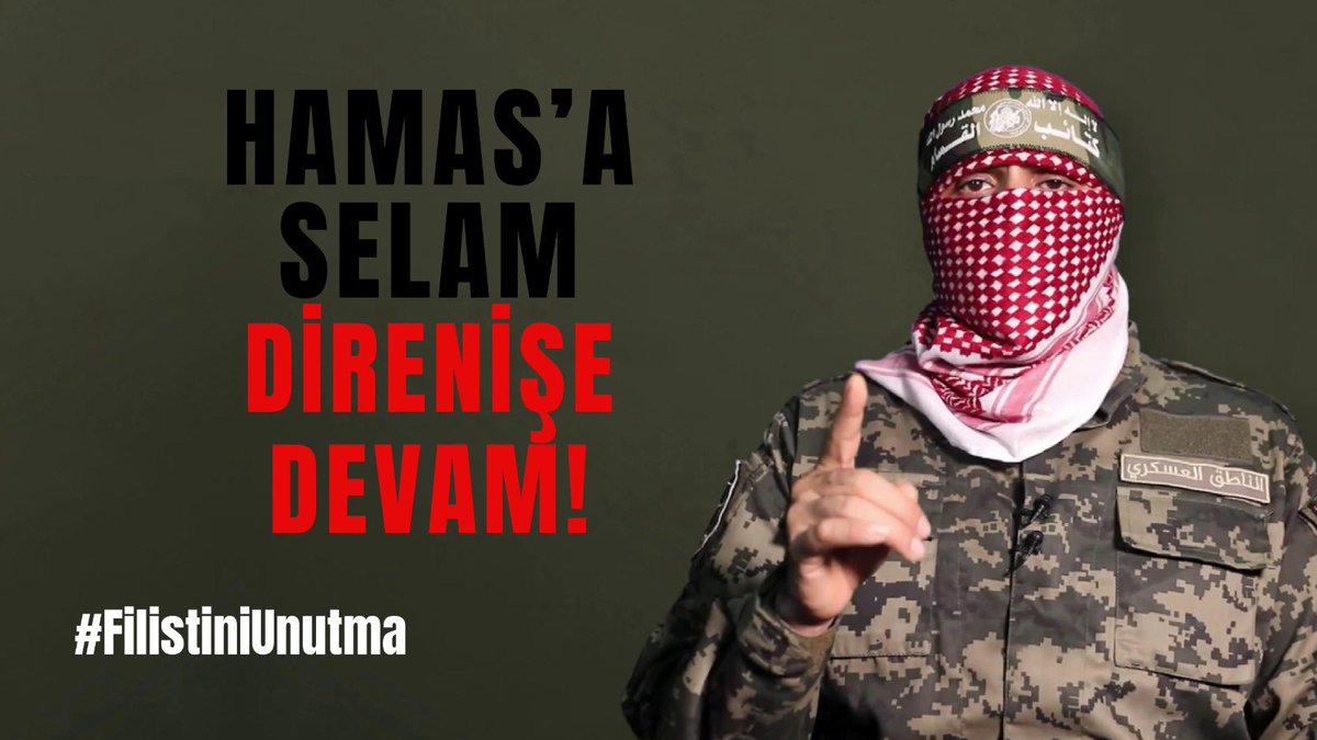 AyeHmeyraalkan3's tweet photo. Hamas'a selam direnişe devam...

#FilistiniUnutma https://t.co/XmCHF0dd5Y