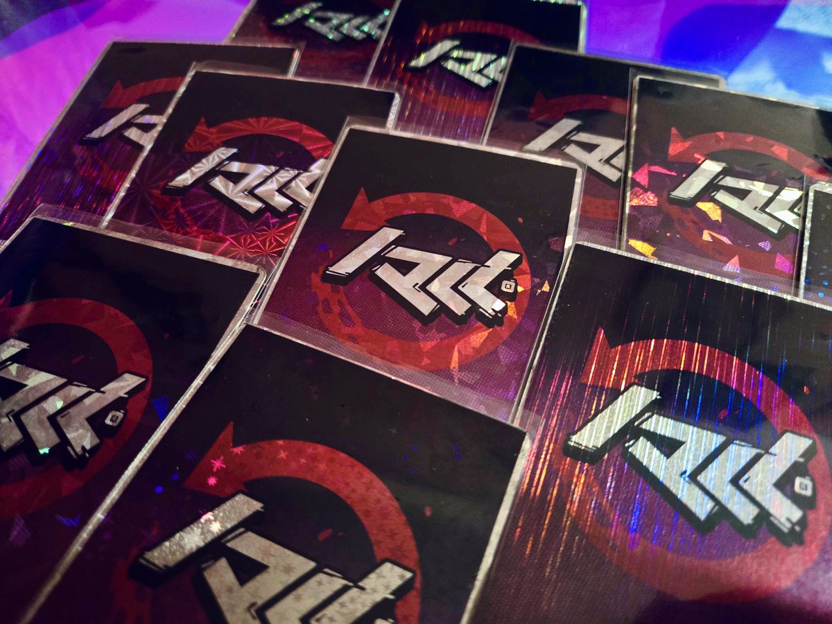 whos ready for Ruh Ruh <a href="/RiptideSSB/">Riptide</a>?! we are‼️

each member of RRRemix will be carrying holo trading cards of themselves, so keep a look out! theres 8 teammates and also cards of our Extras, Producers, and our mascot, so theres no shortage of cards to collect

SSSee you there 📀!!