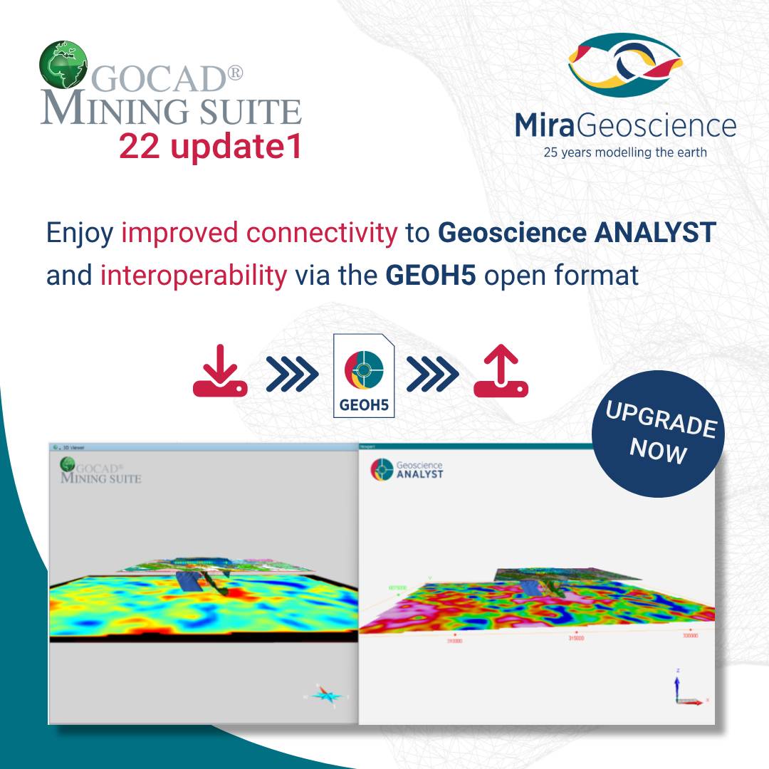 MiraGeoscience's tweet image. Share your #GOCAD project with colleagues and customers in the #GEOH5 #openformat so they bring it into #Geoscience_ANALYST #free3Dviewer and interact with the project regardless of their level of expertise. 
✅Upgrade to leverage the latest improvements: t.ly/ZmWVF