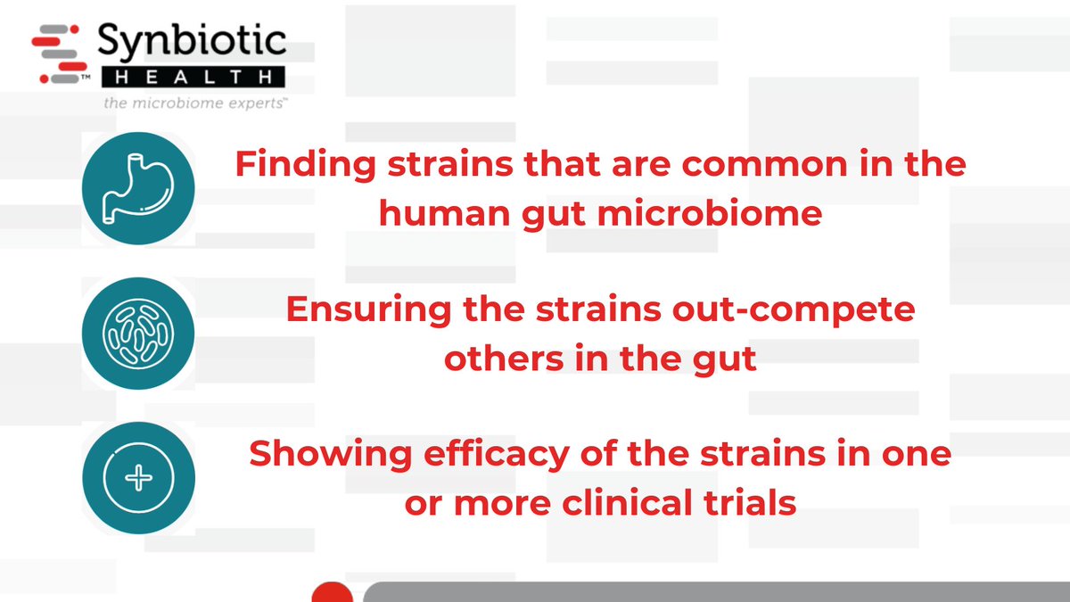 Some guidelines our scientific team uses to develop innovative new probiotic strains:
➡️Finding strains that are common in the human gut microbiome
➡️Ensuring the strains out-compete others in the gut
➡️Showing efficacy of the strains in one or more clinical trials