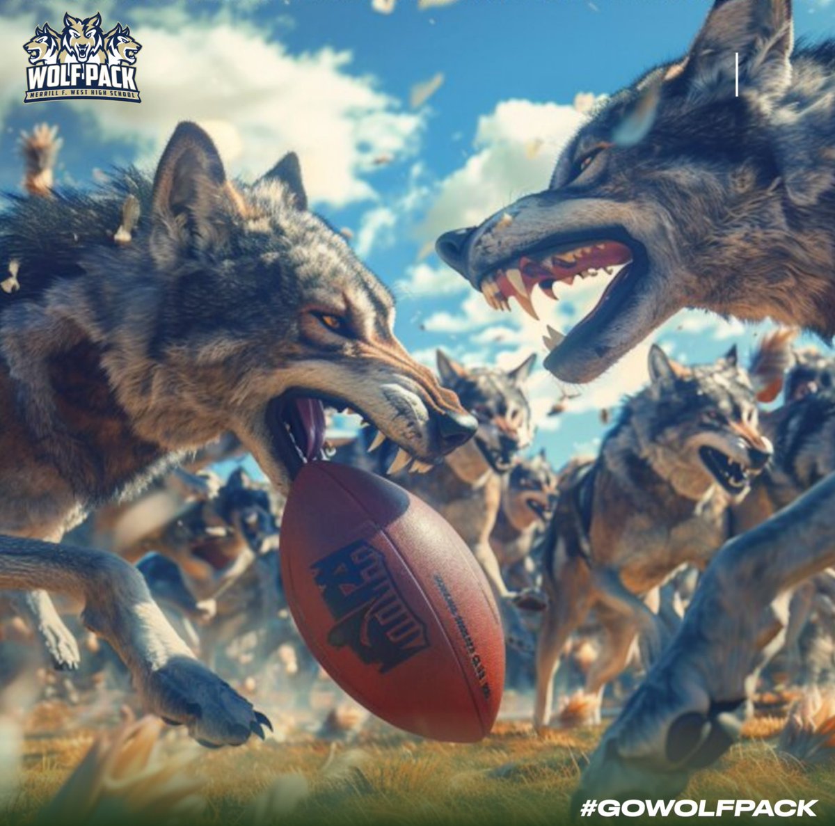 Season Opener Friday at West High ! Cross City Rivals Tracy High vs West Wolfpack - JV 5PM - VAR 7PM
#BOOM #wolfpack🐺 #football
