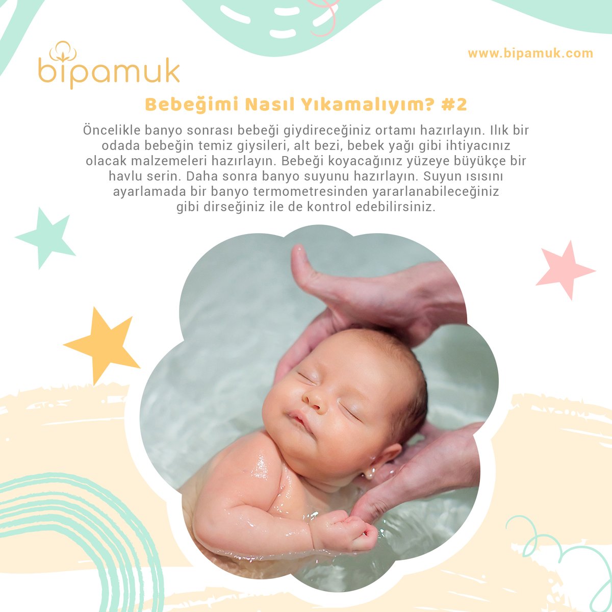 Bebeğimi Nasıl Yıkamalıyım? 
.
.
.
#bipamuk #anne #bebek #annebebek #anneçocuk
#hamilelikhakkında #gebelikhakkında