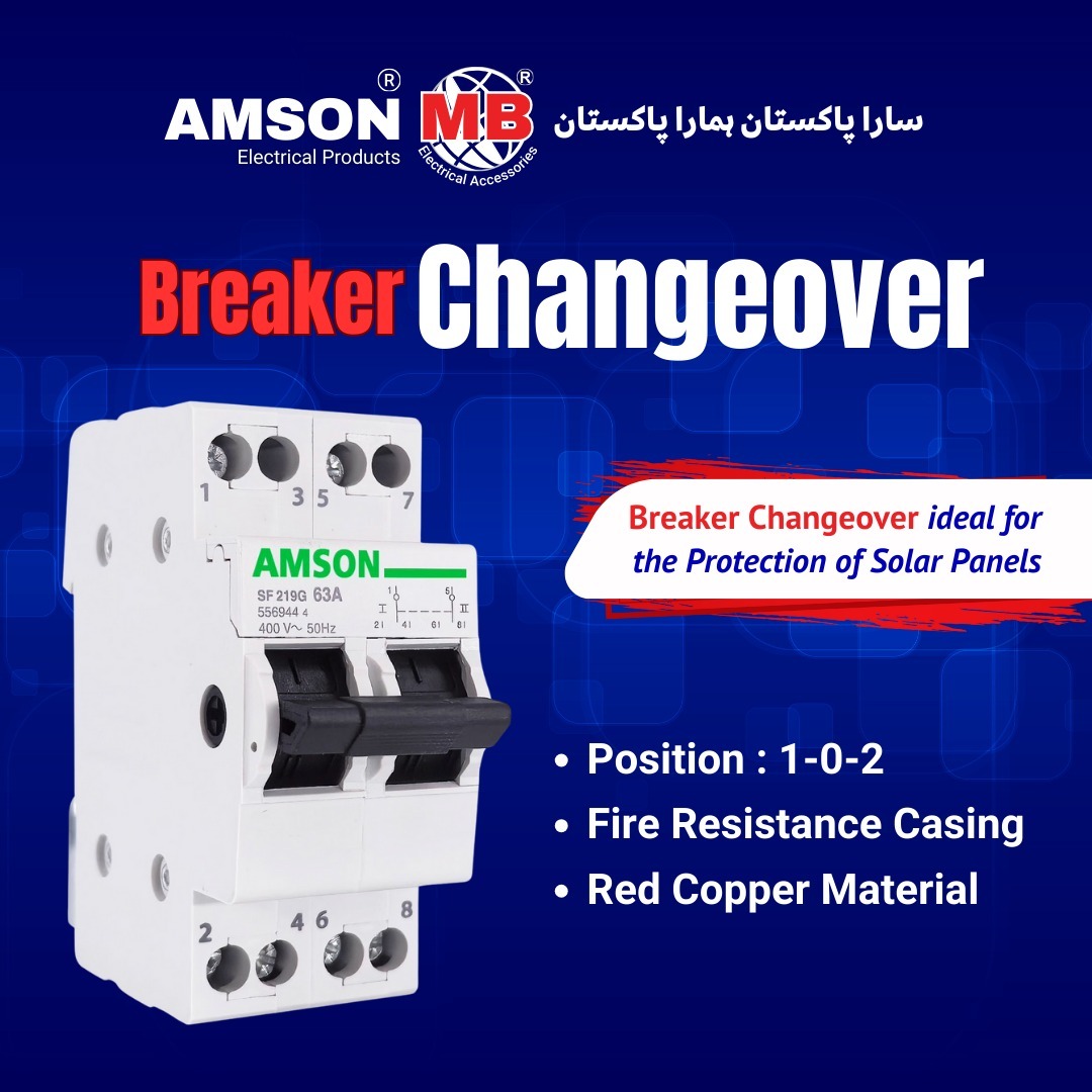 amson_electric's tweet image. New Product Launched. 
. 
Ensure The Ultimate Protection Of Your Solar Panels With AMSON’s Breaker Changeover.
.
#AMSON #BreakerChangeover #SolarPanelProtection #ElectricalSafety #FireResistant #RedCopper