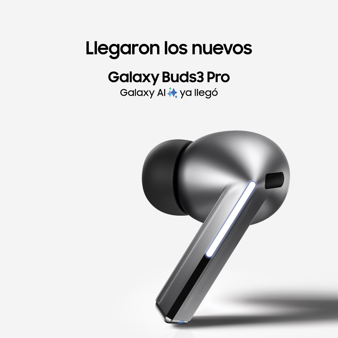 Presentamos los nuevos #GalaxyBuds3Pro, que incorporan por primera vez un amplificador dual para minimizar las interferencias y ofrecer un sonido puro e ininterrumpido. 

¡Sumergite en una nueva dimensión de sonido! 😎

#GalaxyAI