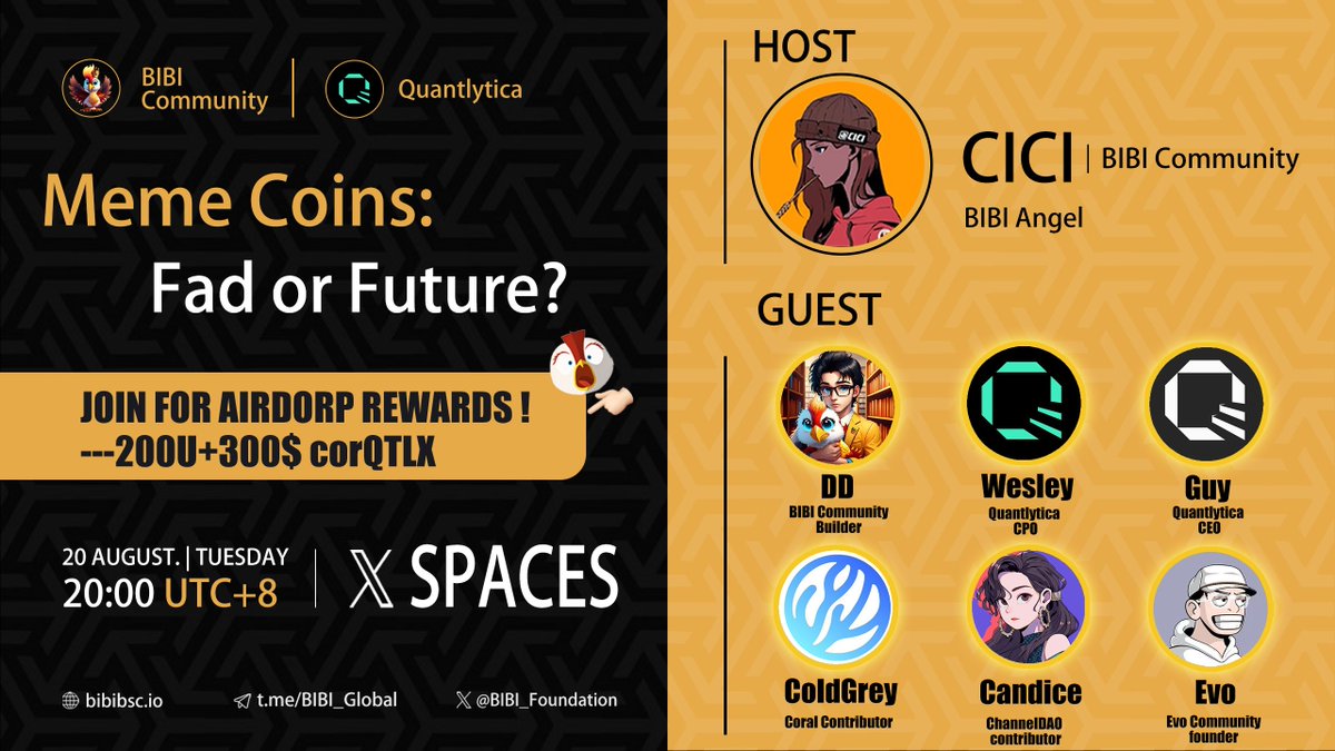 We will hold a Chinese AMA on Tuesday with <a href="/quantlytica/">Quantlytica</a>,join us and win BIG REWARDS!

Quantlytica is AI-Powered Multi-Chain Liquidity Distribution Protocol backed by <a href="/0xPolygon/">Polygon | POL</a>

Welcome <a href="/Quantlytica_Guy/">Guy | Quantlytica</a> @DRAKE81910
<a href="/CoralFinanceCN/">CoralFinance中文社区</a> <a href="/CcanHong/">Candice_cc🐨Morph</a> <a href="/evooves/">evo</a>  to be our guest and