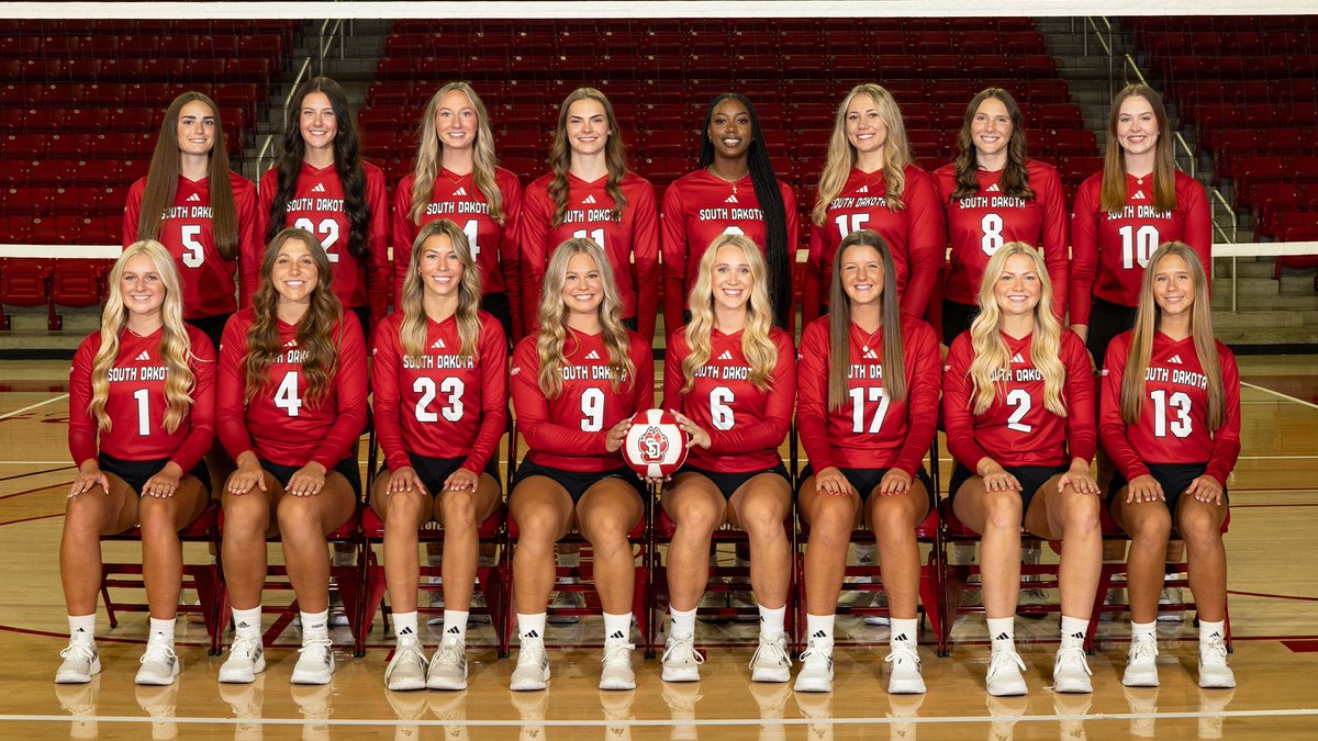 SDCoyotesVB's tweet photo. Introducing your 2024 South Dakota Coyote volleyball squad! 

#GoYotes x #WeAreSouthDakota https://t.co/kDuUuzE3c5