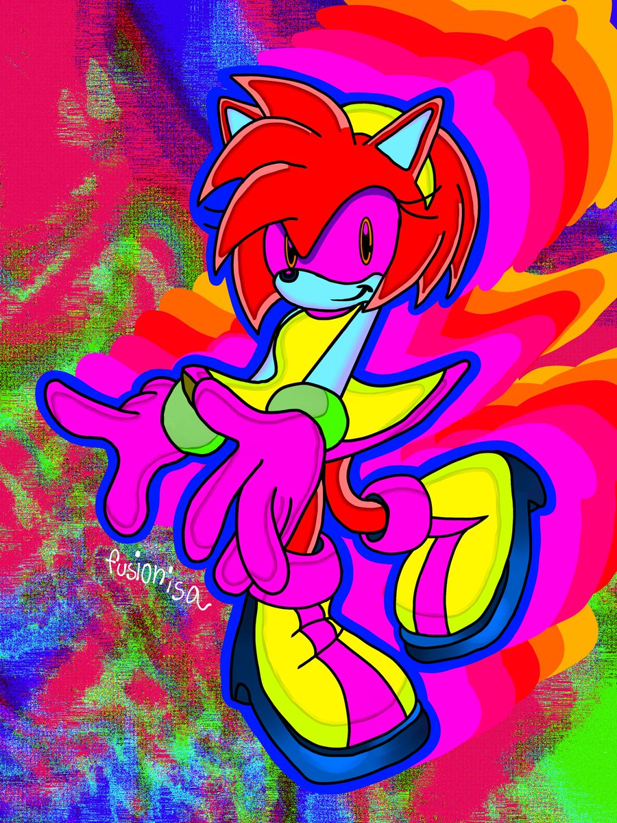 FUSIONISA's tweet photo. NEON AMY ZONE
#sonicadventurestyle #amyrose #amyrosefanart #neoncolors #sonicfanart #sonicadventure #styleattempt https://t.co/vwSXr6DTHZ