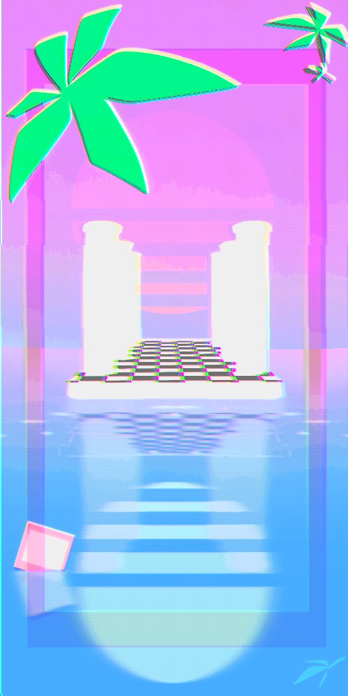 ianishere2345's tweet photo. posting old works day 17/65: some more retrowave reef art odndkdndkd #rbb #rbbattles #digitalart #vaperwave https://t.co/Al9jhXpO4U
