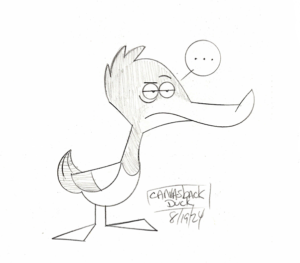 RPGBluesguy's tweet photo. meh. (rushed pencil edition) @AnimalAlphabets #AnimalAlphabets #pencil #Sketching  #Canvasback #duck https://t.co/WcyLrycLgl