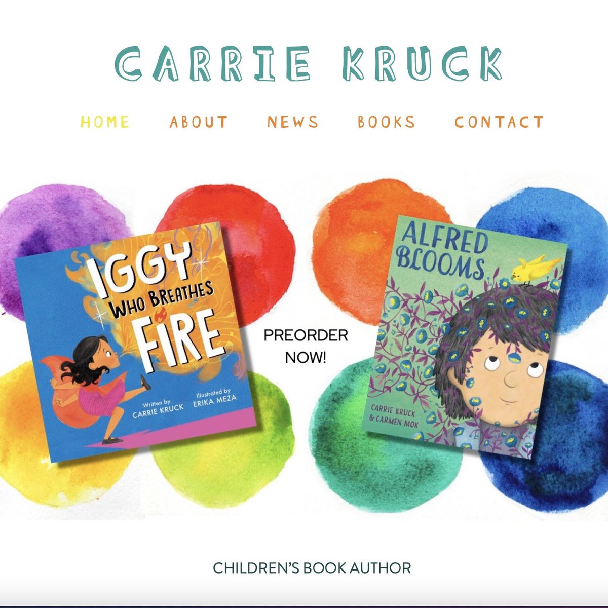 Carrie Kruck (@kruckcarrie) on Twitter photo I updated my website home page to include the covers of my upcoming books and I just can't stop staring at these beauties. The colors! The joy! They’re just so alive! I can't believe I get to make books with @erikadraws and <a href="/carmenmokstudio/">Carmen Mok</a>. #luckyauthor #kidlit
Link in bio :) I updated my website home page to include the covers of my upcoming books and I just can't stop staring at these beauties. The colors! The joy! They’re just so alive! I can't believe I get to make books with @erikadraws and <a href="/carmenmokstudio/">Carmen Mok</a>. #luckyauthor #kidlit
Link in bio :)