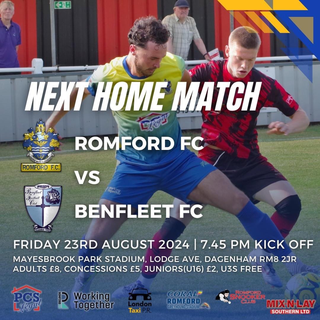 Romford FC (@romfordfc) on Twitter photo Boro are back in league action this Friday night. Get your Friday night football fix and come along to cheer on <a href="/romfordfc/">Romford FC</a> as we entertain <a href="/Benfleet_FC/">Benfleet FC</a> at <a href="/barkingfc/">Barking FC</a>
#football #nonleague #grassroots #romford #benfleet #groundhoppers Boro are back in league action this Friday night. Get your Friday night football fix and come along to cheer on <a href="/romfordfc/">Romford FC</a> as we entertain <a href="/Benfleet_FC/">Benfleet FC</a> at <a href="/barkingfc/">Barking FC</a>
#football #nonleague #grassroots #romford #benfleet #groundhoppers
