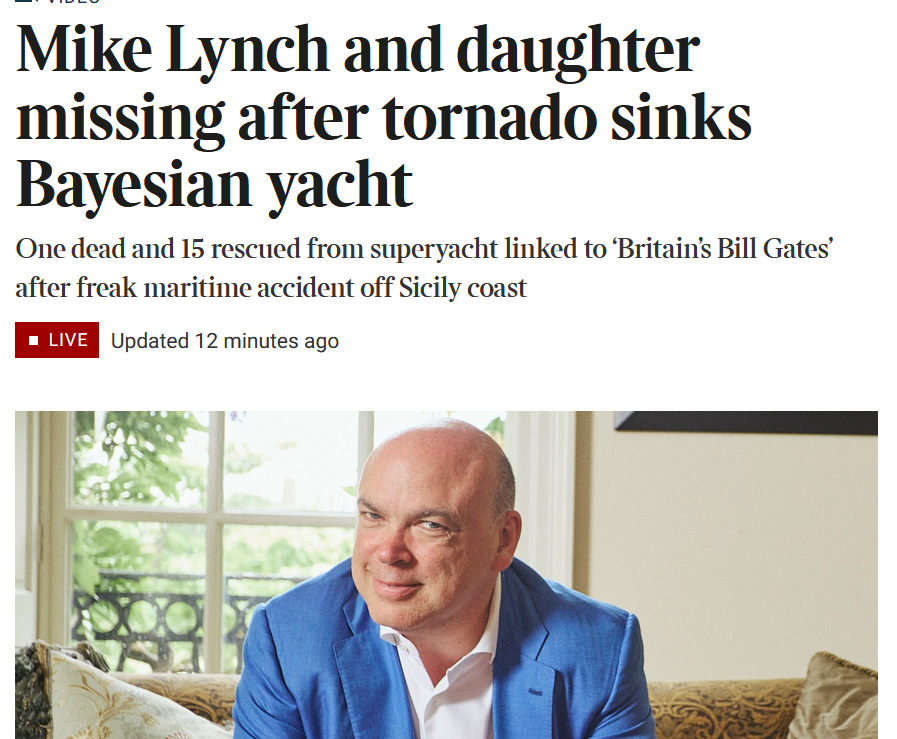 MikeChillit's tweet image. #MikeLynch 
More on Sicilian tornado.