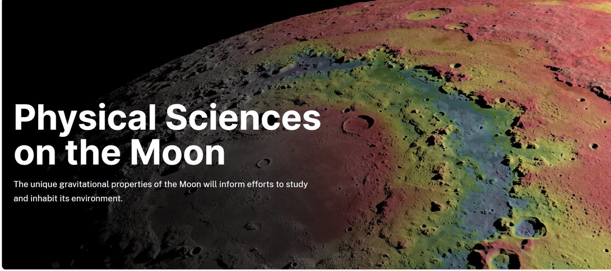 aiaa_lalv's tweet image. Physical Sciences on the Moon: (NASA)
The unique gravitational properties of the Moon will inform efforts to study and inhabit its environment. (science.nasa.gov/lunar-science/…)
