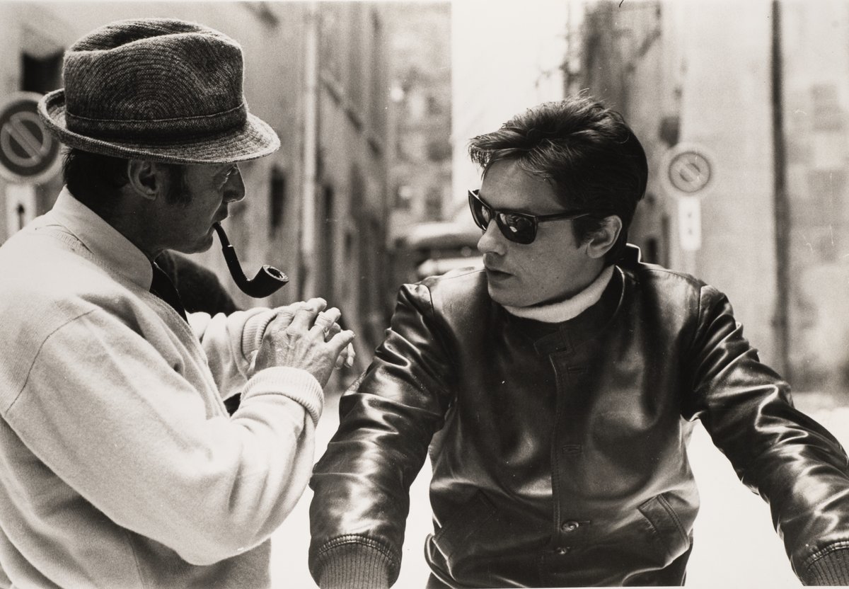 craigkmccall's tweet photo. RIP Alain Delon. A film not really mentioned in his obits was the kaleidoscopic ‘Girl On A Motorcycle’ in which he starred with Marianne Faithfull directed by Jack Cardiff. In my doc on Jack the sequence on GOTM was cut, but here are some production stills for fans.  #AlainDelon https://t.co/ow8ROIQDLa