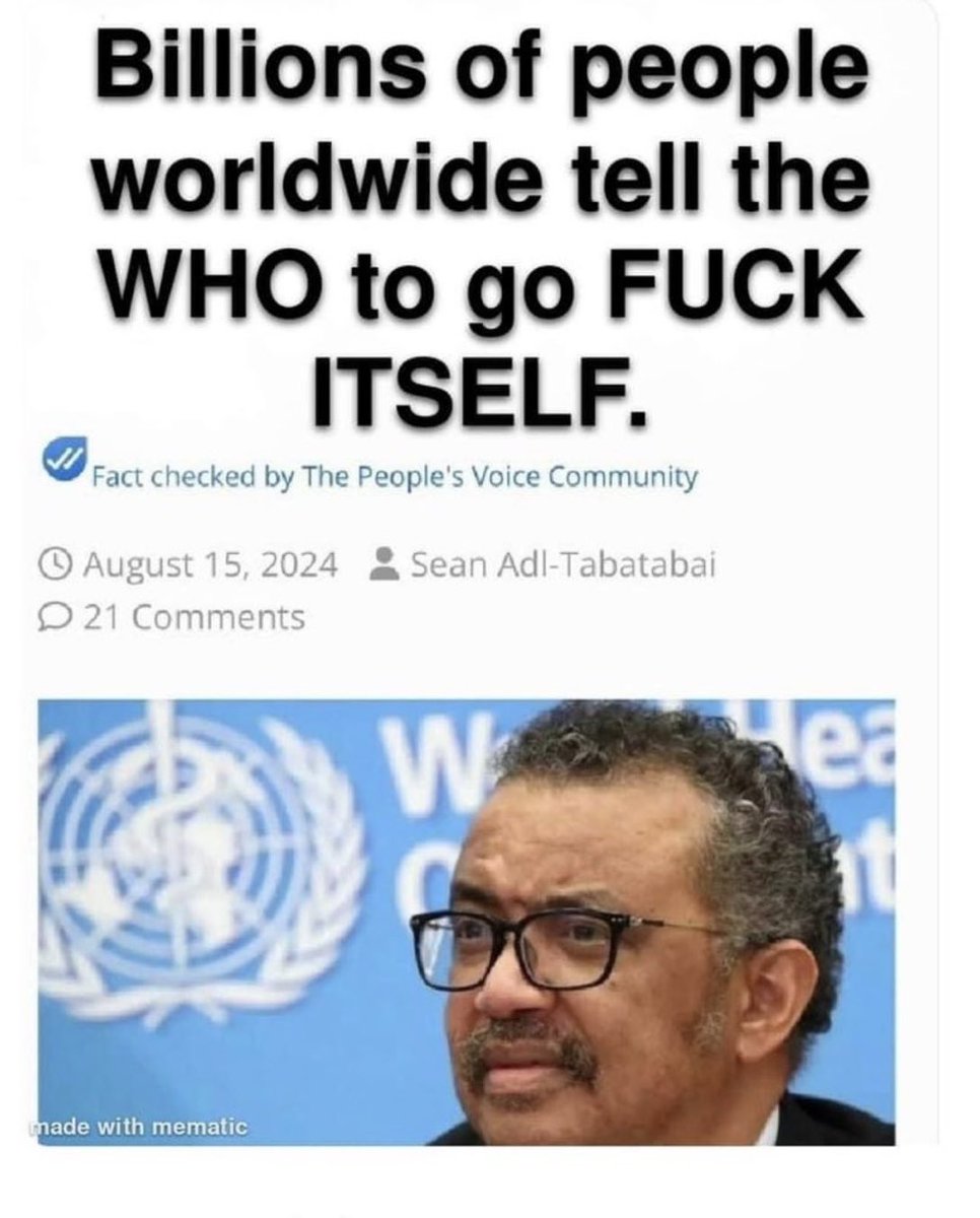 And we know who every single one of them are.