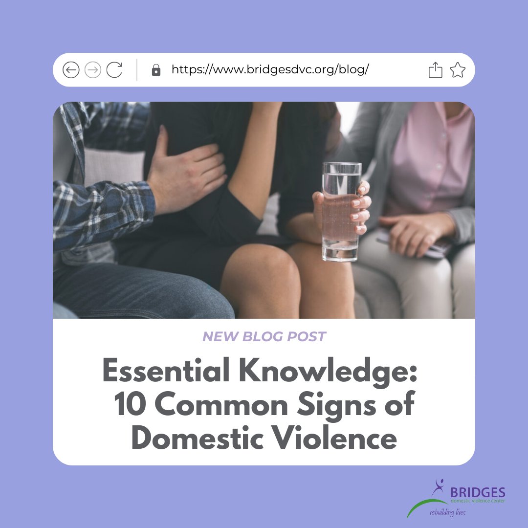BridgesDVC's tweet image. Domestic violence isn’t always visible. Learn the 10 common signs in our latest blog to help protect those at risk. 💜 If you or someone you know needs help, Bridges Domestic Violence Center is here to support you.  

Click here to read our latest blog: ow.ly/R4vK50T1mOO