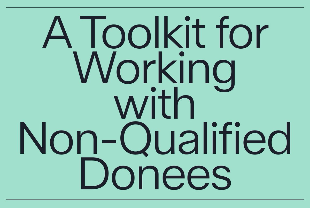 Interested in supporting the work of “non-qualified donees” in Canada?

@fondchagnon, <a href="/InspiritFdn/">Inspirit Foundation</a>, <a href="/laidlawfdn/">Laidlaw Foundation</a> &amp; @jwmcconnell have created a toolkit to help funders support orgs that are doing impactful work but don't have charitable status.

Learn more: bit.ly/4cuJh0d