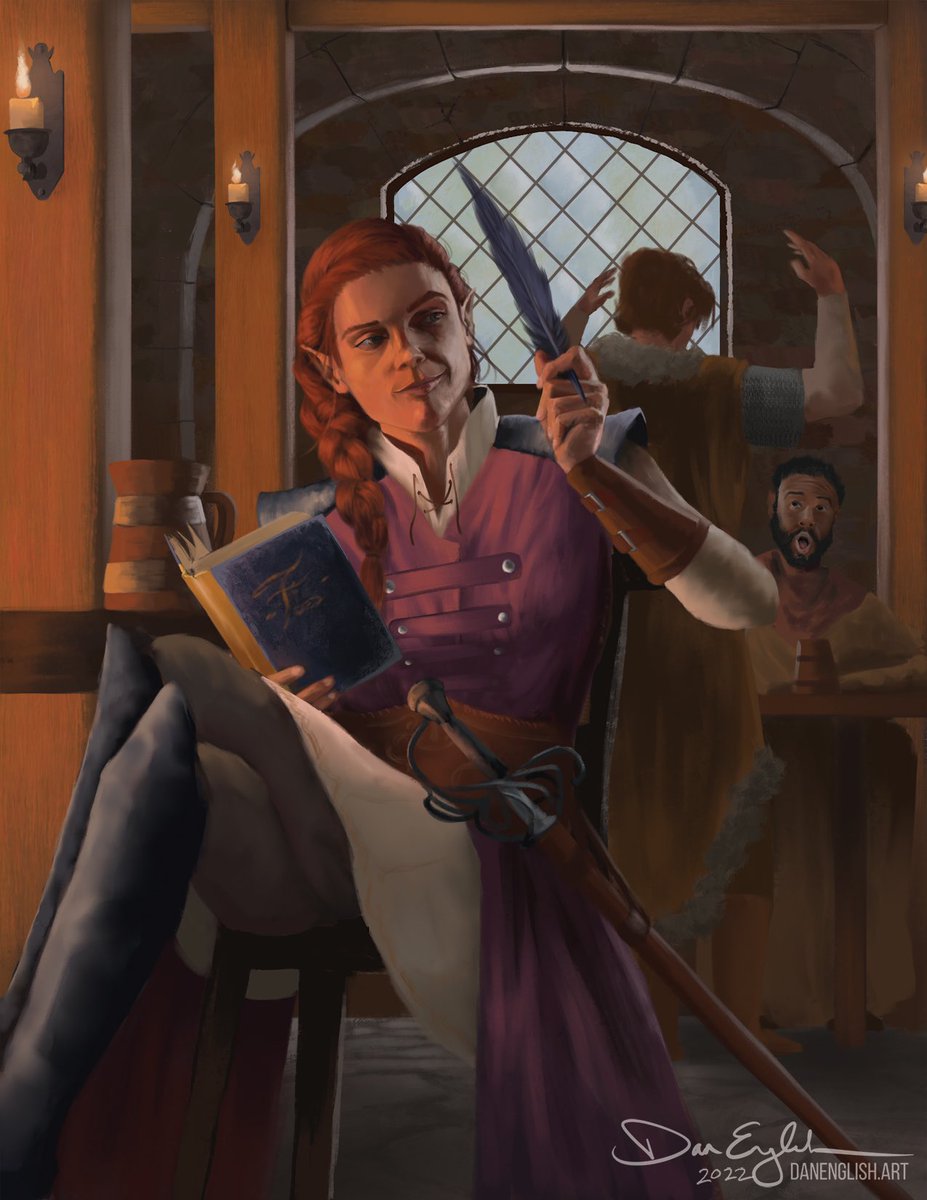 Throwing out there again that now that art is my main job, I’m available for work! 

TTRPGs, card games, books - if you’ve got a project my art might fit, I’d love to chat!