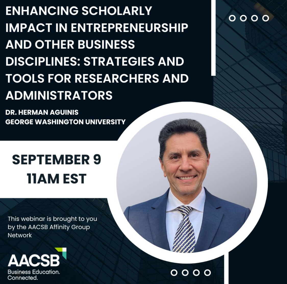 Herman Aguinis (@hermanaguinis) on Twitter photo I look forward to delivering this presentation to <a href="/AACSB/">AACSB</a> on a topic critical to the relevance, impact, and long-term sustainability of #businessschools (and #universities) worldwide.
<a href="/AACSB/">AACSB</a> <a href="/AACSBschools/">Best Business Schools</a> <a href="/AIB_LAC/">AIB-LAC</a> <a href="/AIB_World/">Academy of International Business</a> <a href="/anzam_news/">Australian & New Zealand Academy of Management</a> <a href="/AOM_OB/">AOM Organizational Behavior Division</a> @AOM_ONE <a href="/AOM_SIM/">SIM Division, AOM</a> <a href="/AOM_STR/">STR - Strategic Management Division</a> <a href="/AOM_TIM/">AOM TIM Division</a> I look forward to delivering this presentation to <a href="/AACSB/">AACSB</a> on a topic critical to the relevance, impact, and long-term sustainability of #businessschools (and #universities) worldwide.
<a href="/AACSB/">AACSB</a> <a href="/AACSBschools/">Best Business Schools</a> <a href="/AIB_LAC/">AIB-LAC</a> <a href="/AIB_World/">Academy of International Business</a> <a href="/anzam_news/">Australian & New Zealand Academy of Management</a> <a href="/AOM_OB/">AOM Organizational Behavior Division</a> @AOM_ONE <a href="/AOM_SIM/">SIM Division, AOM</a> <a href="/AOM_STR/">STR - Strategic Management Division</a> <a href="/AOM_TIM/">AOM TIM Division</a>
