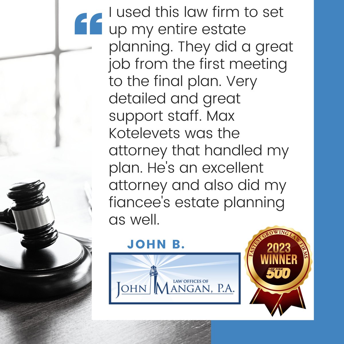 #PalmCityLawyer #EstatePlanning #Reviews #ContactUs #LegacyPlanning #5Stars