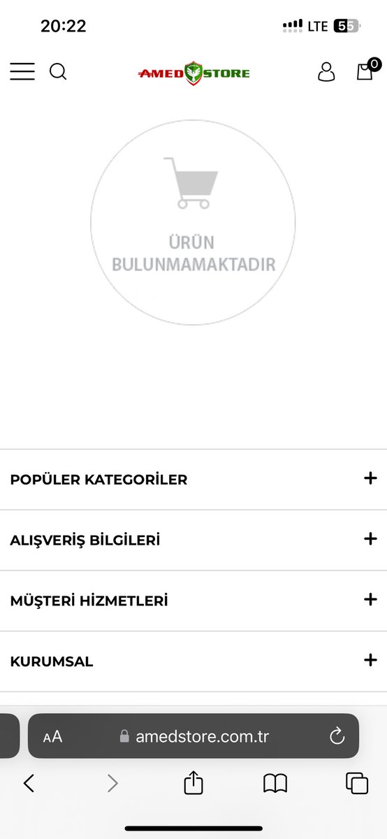 AsogluB's tweet photo. 3 büyüklerin ardından en çok taraftarı olan @amedskofficial lisanslı ürünlerinin satıldığı internet sitesinde yetişkinler için sadece 1 forma , çocuklar için ise hiç ürün bulunmamaktadır. 10 gündür takip etmeme rağmen forma tedariki sağlanmış değil. https://t.co/KmjSf8RMyD
