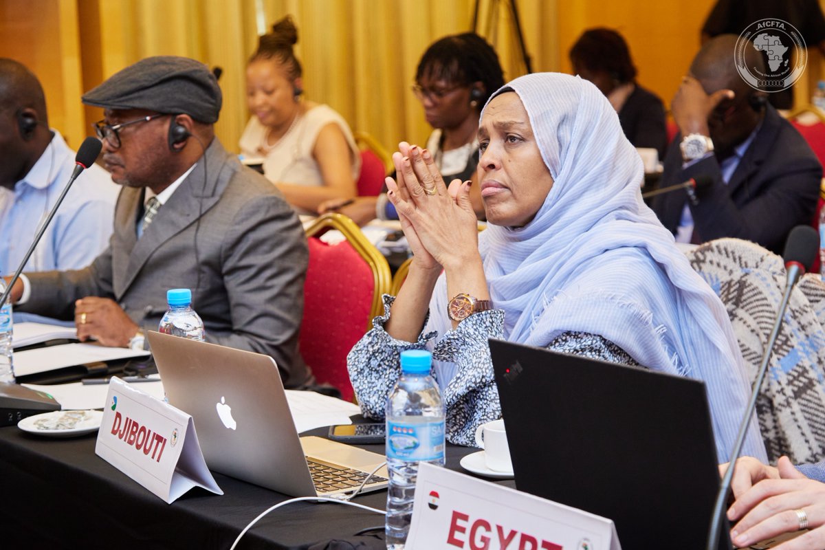 AfCFTA's tweet photo. The 12th Meeting of the Dispute Settlement Body has commenced and will be held until 23 August 2024. Delegates are focused on continuing with the operationalisation of the dispute settlement mechanisms to ensure a predictable, credible and robust trade system under the AfCFTA. #DareToInventTheFutureOfTheAfCFTA #CreatingOneAfricanMarket