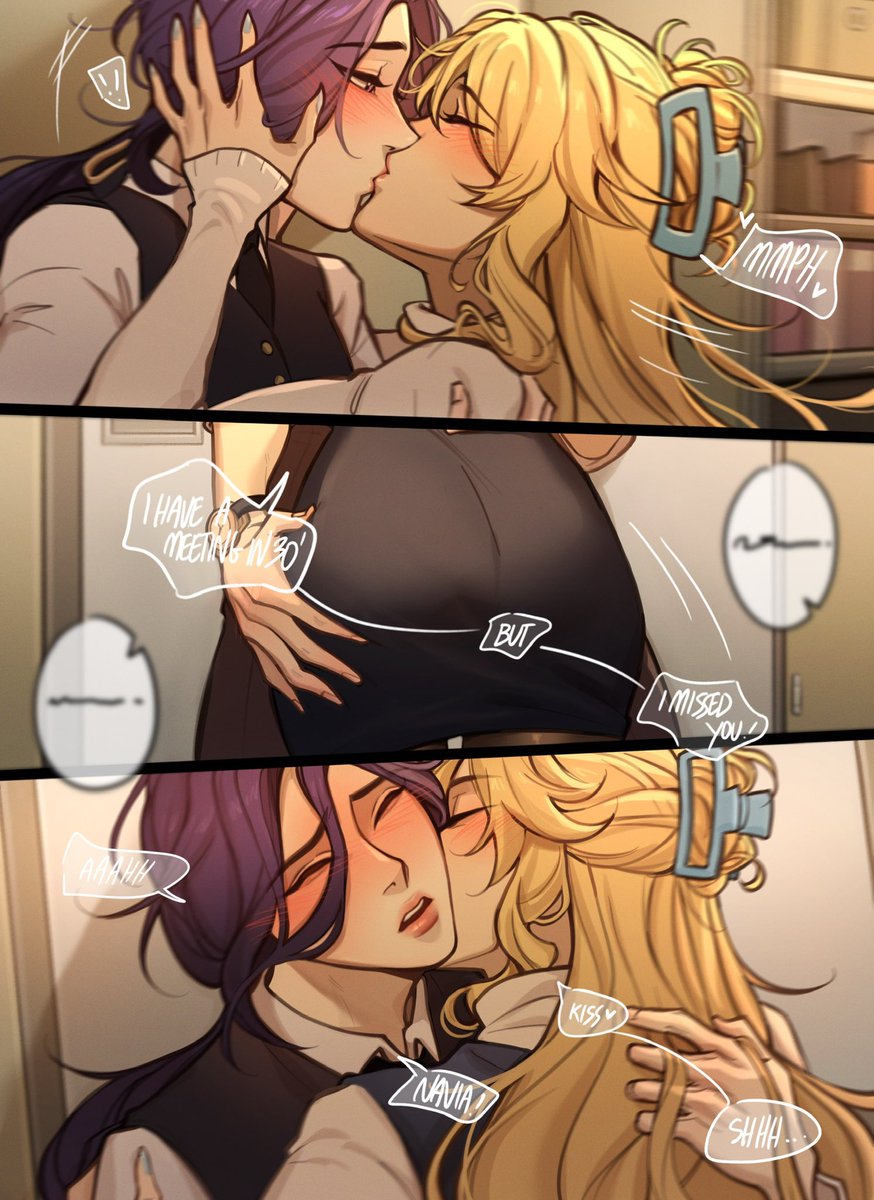 wiistef's tweet photo. #clorivia office au 👩‍❤️‍💋‍👩 https://t.co/YIxc6Nw6o4