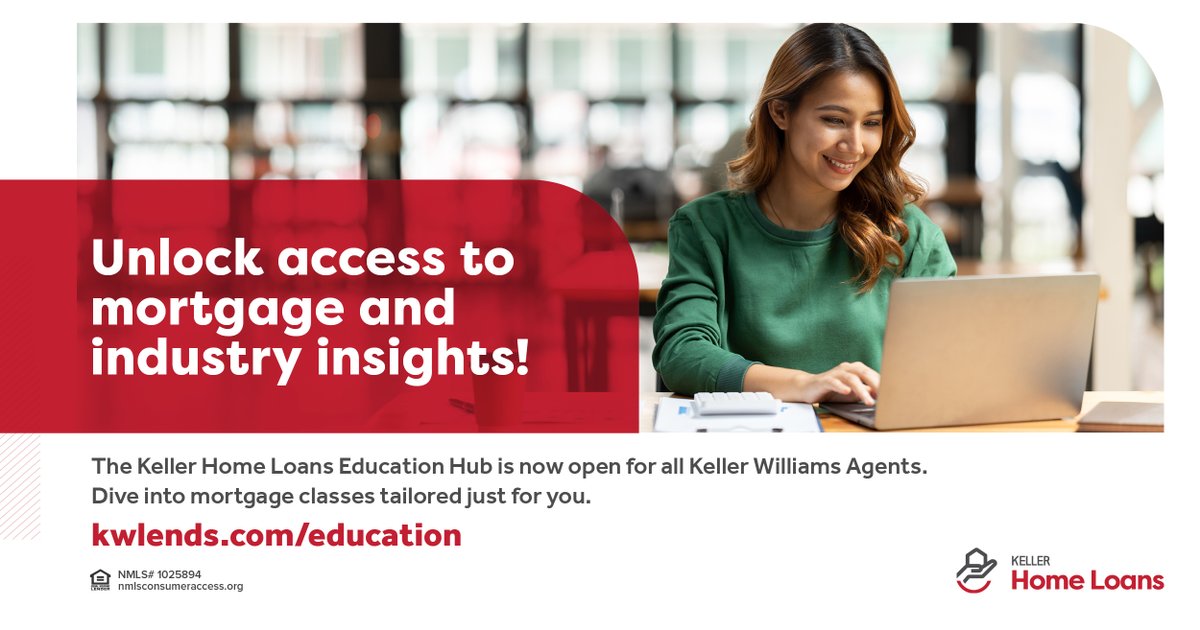 kellerhomeloans's tweet image. Attention real estate mavens! 🌟 The #KellerHomeLoans Education Hub is your secret weapon for mastering mortgages and real estate finance. kwlends.com/education/

#RealEstateTips #RealEstateAgentTips #RealEstateAgentEducation