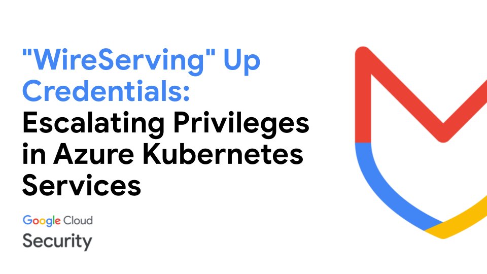 Mandiant's tweet photo. 🚨 #Mandiant flagged a vulnerability in #MicrosoftAzure Kubernetes Services to Microsoft via MSRC. 

This flaw, which has been addressed, could have allowed for privilege escalation for services used by a vulnerable cluster.

Get the full details → https://t.co/ghib8uSzWu https://t.co/OJC89KCgZg