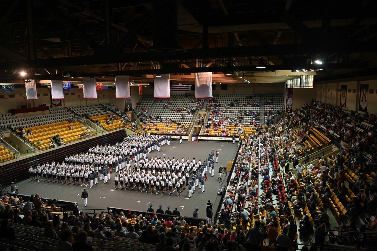 VMI1839's tweet photo. Closing out our #MatriculationMonday series for 2024...
On Aug. 17, 2024, 498 rats officially began their VMI journey on Matriculation Day.
Welcome 2025+3! You’ve got this!
#RatLine #vmi25plus3 #matriculationweek https://t.co/SnmONwIBJW