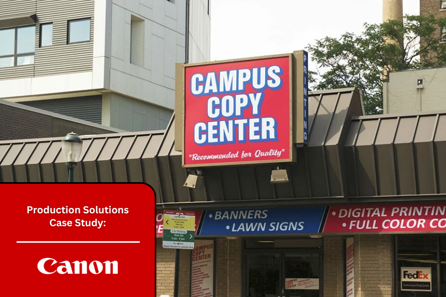 CanonUSA's tweet photo. Watch this video to see how Campus Copy Center, a Philadelphia-based printer, has leveraged #Canon technology, including the #varioPRINT 140, the #imagePRESS V1000, and the imagePRESS V1350, to help meet the distinct needs of their customer.
Watch here: https://t.co/j0i67jvNMQ https://t.co/5bN2uQcTXa